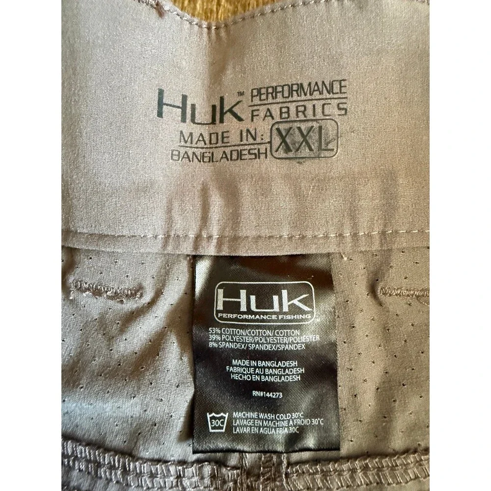 Men’s Huk Next Level 7” Shorts Sz. XXL Grey